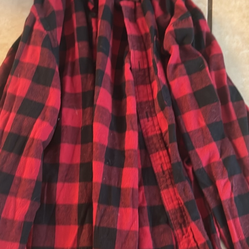 Red and Black Plaid Shirt